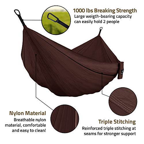image for MalloMe Double & Single Portable Camping Hammock - Parachute Lightweig