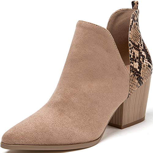 pointed toe booties brown