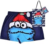 Sesame Street Cookie Monster Mens Boxer Shorts with Gift Bag (Teen/Adult)