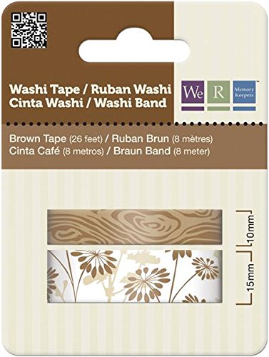 We R Memory Keepers Washi Tape, Brown