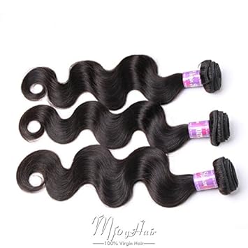 Amazon Com Brazilian Body Wave Virgin Human Hair 3 Bundles