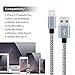 Tchange LLL32 Hui-46 E-Powind Lightning Cable With Ultra-Compact Connector Charging Cable Cord For IPhone 7/7 Plus/6/6 Plus/6S/6S Plus/5/SE, IPad, IPod On Latest IOS 10, Grey White