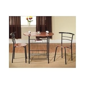 Amazon.com - Bistro Table Set Indoor for 2 Kitchen Small ...