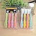 Jeteven 8pcs 8 colors Colorful Plastic Handle Aluminum Crochet Hook Knitting Needles