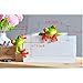 WEALTHCOMING 3D Creative Green Frog Figurines, Funny & Cute Frog Statue Gifts for Friends (Computer Decorations 2pcs)