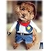 Mikayoo Pet Dog Cat Halloween Costumes,The Cowboy for Party Christmas Special Events Costume,West Cowboy Uniform with Hat,Funny Pet Cowboy Outfit Clothing for Dog cat(L) Blue
