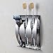 AKDSteel Toothbrush Holder Razor Stand Self Adhesive Wall Mounted - Brushed Stainless Steel