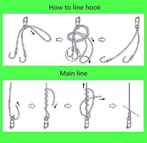 F7 Fishing Angelwirbel mit Sicherheitsverschluss für Süßwasser und Salzwasser, 100 Stück – Bild 8