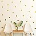 Yanqiao Gold Wall Decal Dots Easy Peel & Stick and Safe on Walls Paint Removable Vinyl Polka Dot Decor Round Circle Art Glitter Sayings Sticker Large Paper Sheet Set for Nursery Room
