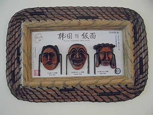 Pine Needle Korean Mask Wall Hanging