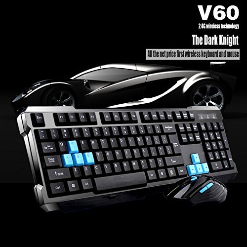 image for UniFire®High Quality V60 Waterproof 2.4G Wireless Gaming Keyboard wit