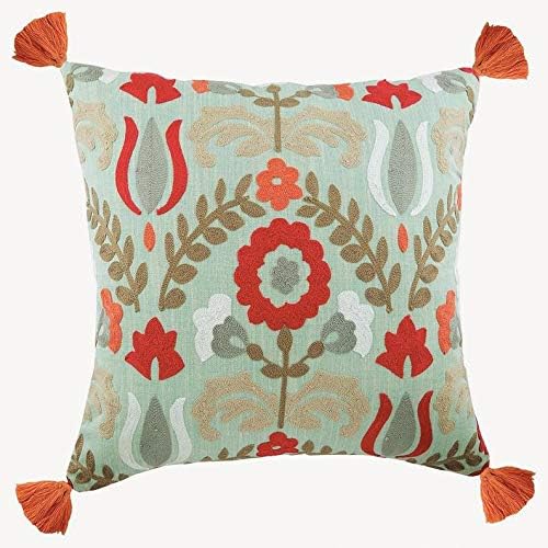 Amazon Com The Homecentric Handmade Green Euro Pillow Covers