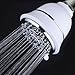 AquaCare By Hotel Spa Filtered Shower Head 4 Inch Chrome Face 6 Setting Showerhead with 3 Stage Shower Filter Cartridge Inside. (Dual White/Chrome Finish)