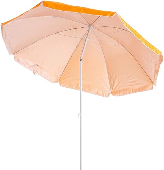 Sombrilla Playa Parasol Naranja Acero de Ø 180 cm - LOLAhome: Amazon.es