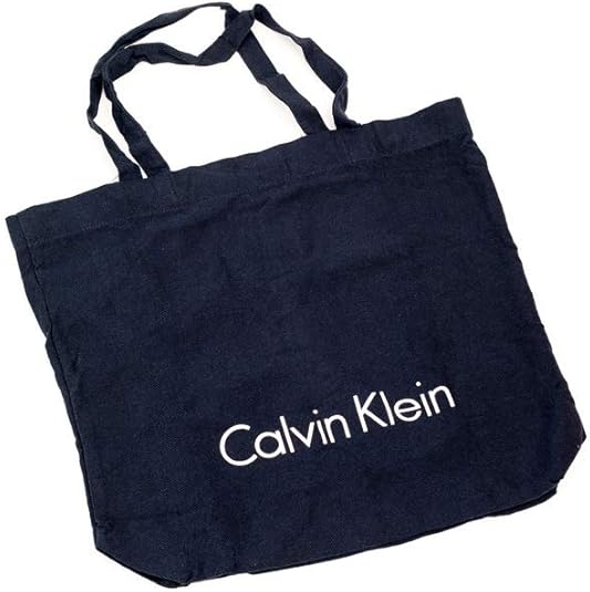 Calvin Klein Navy Blue Canvas Shopping/Beach Tote Bag Amazon.co.uk