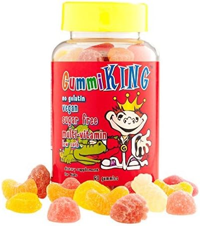 Gummi King, Sugar-Free Multivitamin for Kids, Fruit Flavors, 60 Gummies by Gummi King