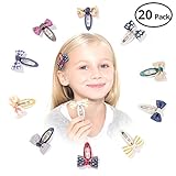 HBY Boutique No Slip Hair Bow Snap Alligator Clips, Barrettes for Girls Toddlers Kids Women Accessories