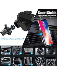 Soporte inalámbrico para cargador de automóvil, soporte para teléfono para automóvil con sujeción automática 10W   7.5W Qi Carga rápida Air Vent Phone Phone Holder Compatible X Xs Max Xr 8 Plus y Samsung Galaxy S8 S9 S10 S9 Nota 9