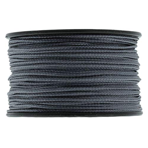 Graphite 1.18mm x 125' Micro Cord Paracord by Jig Pro Shop - Made in the USA