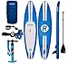 iRocker Paddle Boards Inflatable 11-Feet Long X 6-Inch Thick SUP Package (Blue) …