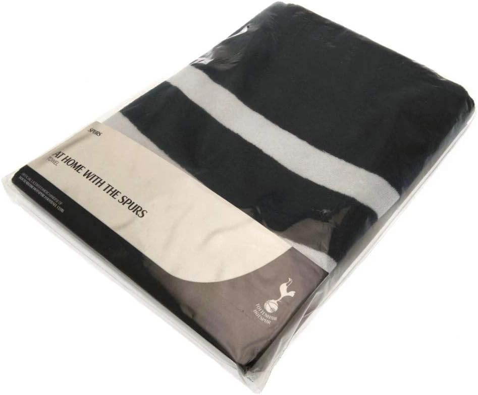 Tottenham Official Football Merchandise Pulse Towel (70 x 140cm Approx), Blue/White With Gray Stripes - Image 4