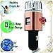 [Treasure6] Car Air PURIFIER (w/Proofs) + Twin USB PHONE CHARGERS 12V Adapter // 2018 Upgrade Effects (proofs) // Auto Odor Cigarette Smoke Eliminator (GOLD color + Blue LED + 2Pack for 22.22 ea)