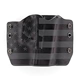 Stealth Black USA Flag - Kydex OWB Holsters for More Than 200 Different Handguns. Left & Right Versions Plus Speed Clips and Paddle Back Available.
