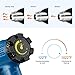 Powerextra 1800W Heat Gun Kits Variable Temperature 122℉-1022℉(50℃- 550℃) High Power Hot Air Gun, 2 Speed-Setting, 4 Nozzle Attachments for Crafts, Stripping Paint, Shrinking PVC, Paint Stripping