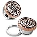 BodyJ4You Ear Gauges 0G Steel Rose Goldtone Set Screw Fit Plugs (8mm) Pair