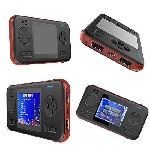 MOGOI Game Handheld Console Retro Mini Video FC PVP Game Player Gameboy 416 Games Travel Portable Gaming System Built-in 8000mah Power Bank Charger USB C Fast Charging Type C, 2.8 Inch