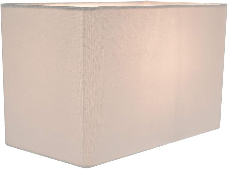 Contemporary and Stylish Dove Grey Linen Fabric Rectangular Lamp Shade for Wall Ceiling or Table - Image 5