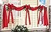 Collections Etc Christmas Ribbon & Bows Fence Decoration