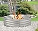 GHP Group Pleasant Hearth OFW815FR Infinity Galvanized fire Ring, Silver
