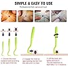 HouChanges 3Pcs Tick Remover Tool,Painlessly Tick for Dogs Cats and Humans Pets Green
