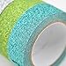 Yanqueens DIY Glitter Washi Tape Set - 12 Rolls Decorative Sparkle Bujo Tape Perfect Art, Decor, Scrapbook,Crafts and for Kids Gift