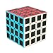 Cuberspeed Carbon Fiber Sticker Speed Cube Stickerless with Black Sticker Puzzle 3x3x3 Original Speed Cube (4x4 Carbon Fiber)