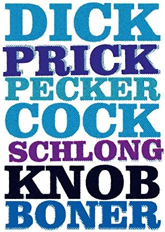 Dick Prick Pecker. Postcard Funny