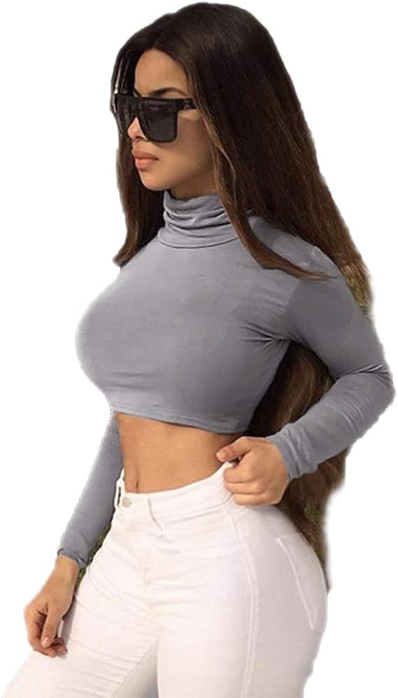 bodycon turtleneck top