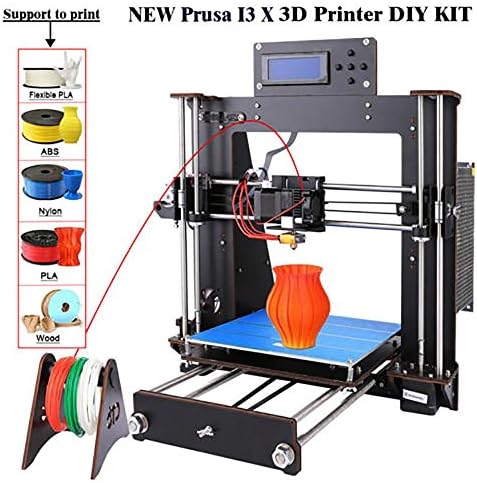 3D Printer I3 High Precision Large Size Desktop 3D Printer Kit Reprap Prusa I3 DIY Self-Assembly LCD Screen PLA/ABS Filament 1.75MM DIY 3D Printer (Platform Size 200x200x180) (DIY-I3 3D Printer)