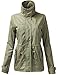 Luna Flower Women's Waist Drawstring Hooded Zipper Utility Jackets