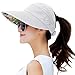 HINDAWI Sun Hats for Women with UV Protection Wide Brim Sun Hat Visor Summer Beach Outdoor Foldable Womens Cap (Light Pink)