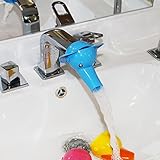 Kids Faucet Handle Extender Sink Extender for Toddler, Baby, Children Safe and Fun Hand-washing Solution - Blue Elephant by Sago Brothers