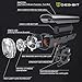 Anti-glare Safety Bike Lights Front and Back, DB DEGBIT Waterproof USB Rechargeable LED Bicycle Light Set, Powerful 4-mode Bright Headlight & Free Rear Light, Easy Install & Release Cycling Flashlight