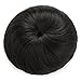 SARLA Donut Chignon Bun Straight Updo Hair Bun Hairpieces Synthetic Scrunchie Hair Bun Extensions Q3 (2# Off Black)