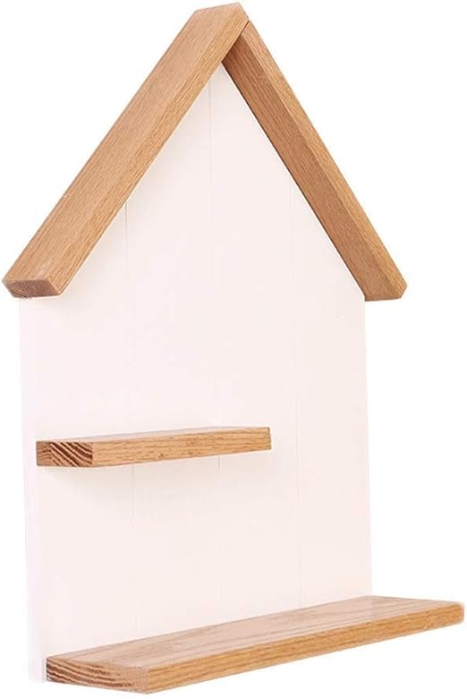 Dwlxsh Madera Estante Montado En La Pared Casa Creativo Repisa