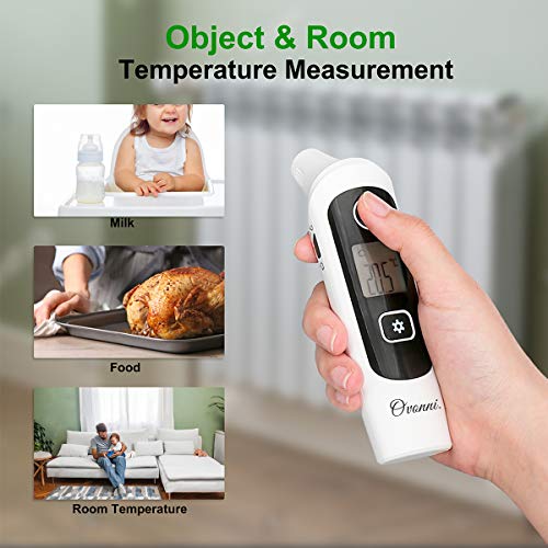Baby Infrared Thermometer, Ovonni Digital Accurate Ear and Forehead Fever Thermometer for Baby, Kids and Adults, 32 Recall Memory and Optional Silent Mode, CE FDA Approved - Thumbnail 5