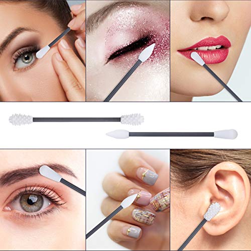4 Pcs Reusable Cotton Swab, ARTISTORE Safety Washable and Portable Silicone Cotton Swab, Cotton Buds for Ear Cleaning, Makeup, Beauty Treatment with 2 Dust-proof Cases