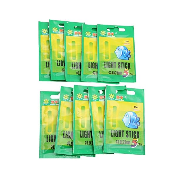 Delight-eShop-50X-Fishing-Fluorescent-Lightstick-Light-Night-Float-Clip-On-Dark-Glow-Stick-New