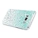 For Samsung Galaxy S8 Case, 3D Handmade Bling Crystal Shiny Rhinestone Diamonds Special Hollow Floral Gradient Pattern Clear Case Hard PC Untra Thin Skin Shell for Samsung Galaxy S8 - Blue Flower