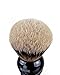 Kent BLK12 Traditional King-Sized Pure Silver Tip Badger Shaving Brush